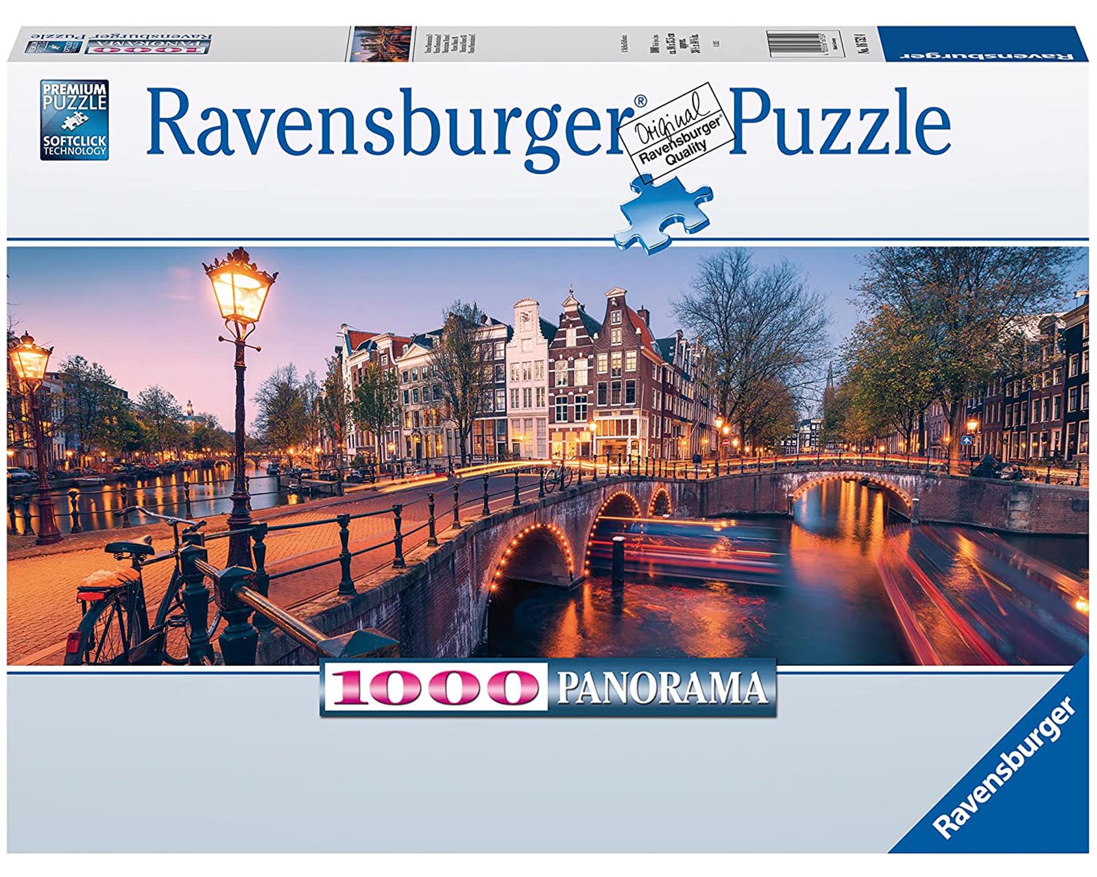 Foto 2 pulgar | Rompecabezas Ravensburger Tarde en Amsterdam con 1000 Piezas Panorámico