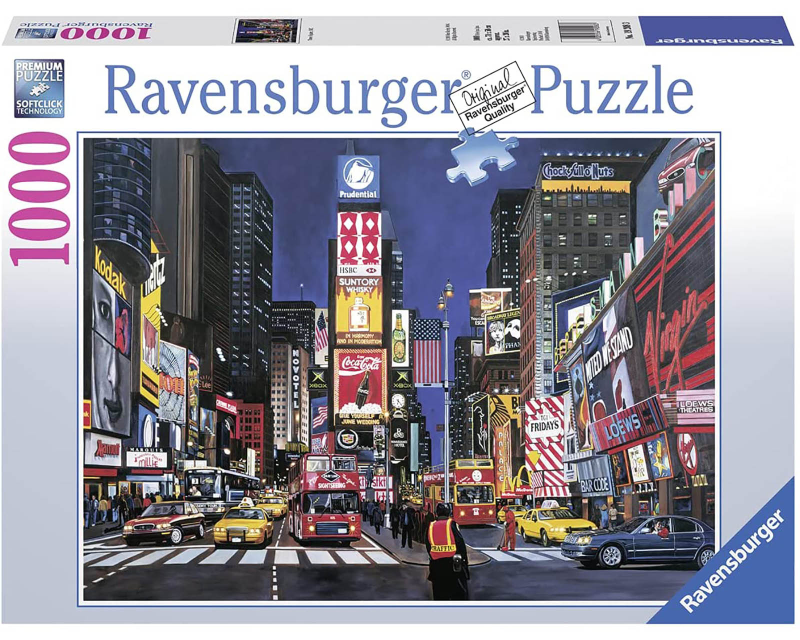 Foto 1 | Rompecabezas Ravensburger Times Square New York con 1000 Piezas