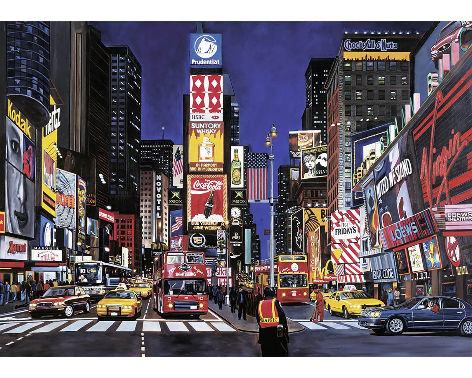 Foto 2 | Rompecabezas Ravensburger Times Square New York con 1000 Piezas