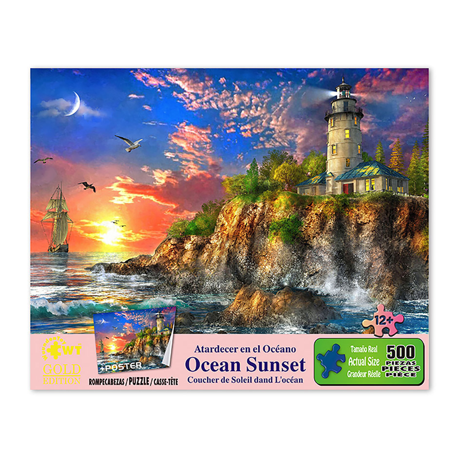 Rompecabezas Wuundentoy de 500 pz Ocean Sunset