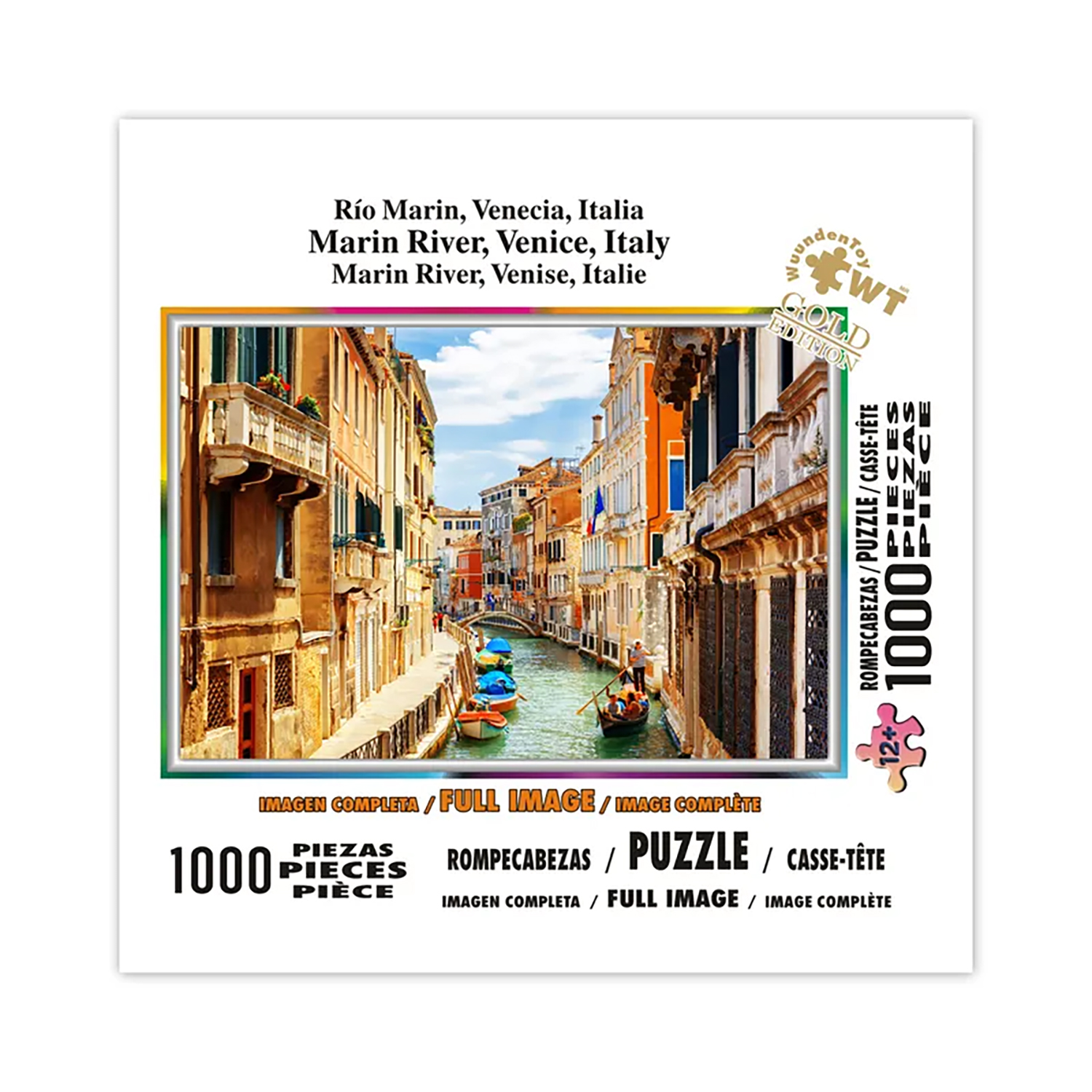 Foto 2 | Rompecabezas Wuundentoy Río Marín Roma Italia Gold Edition con 1000 Piezas