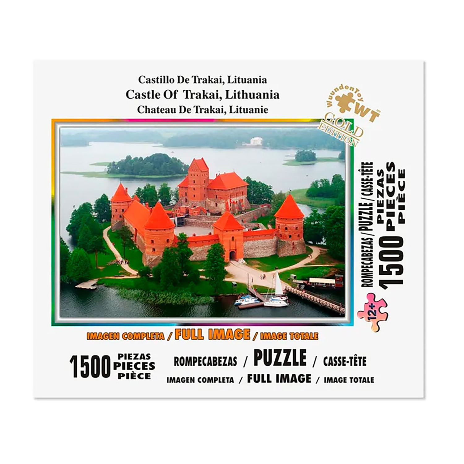 Foto 3 pulgar | Rompecabezas Wuundentoy Castillo de Trakai Cartón de 1500 Piezas