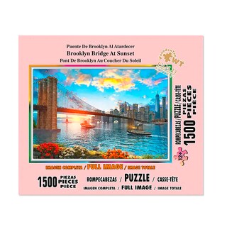 Foto 2 | Rompecabezas Wuundentoy Puente de Brooklyn Cartón con 1500 Piezas