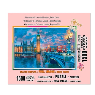 Foto 2 | Rompecabezas Wuundentoy Westminster en Navidad Cartón con 1500 Piezas