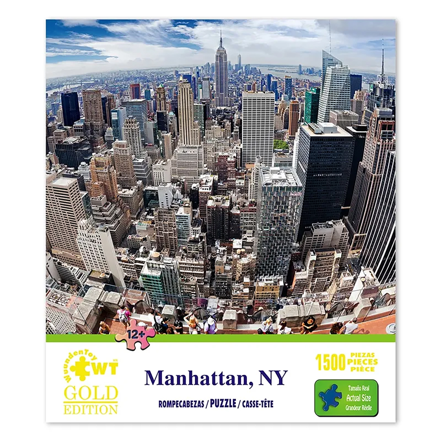 Rompecabezas Wuundentoy Manhattan NY Gold Edition 1500 Piezas