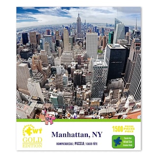 Foto 1 | Rompecabezas Wuundentoy Manhattan NY Gold Edition 1500 Piezas