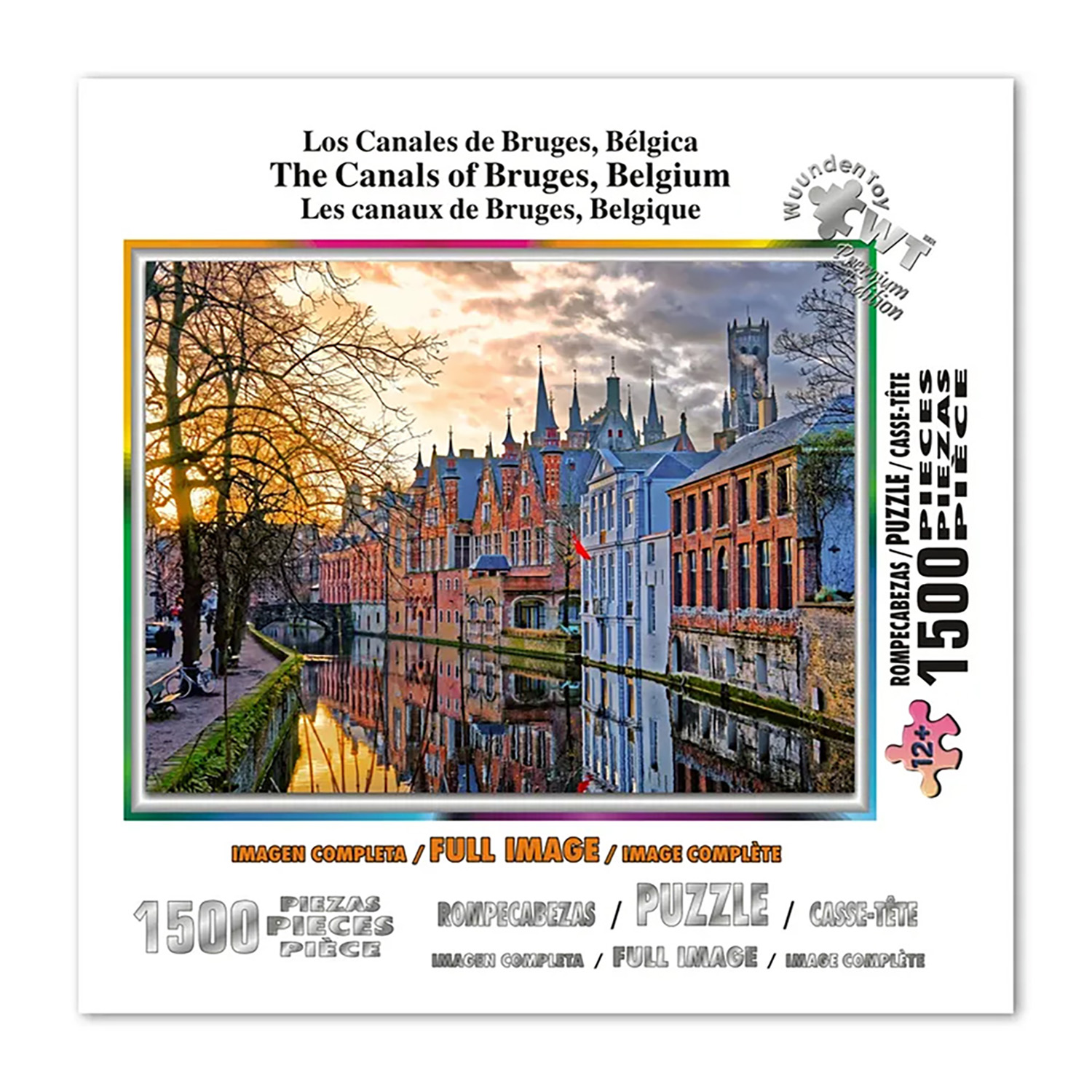 Foto 2 | Rompecabezas Wuundentoy TLos Canales de Bruges Premium Edition con 1500 Piezas