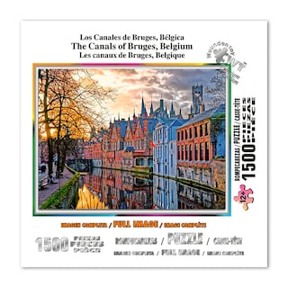 Foto 2 | Rompecabezas Wuundentoy TLos Canales de Bruges Premium Edition con 1500 Piezas
