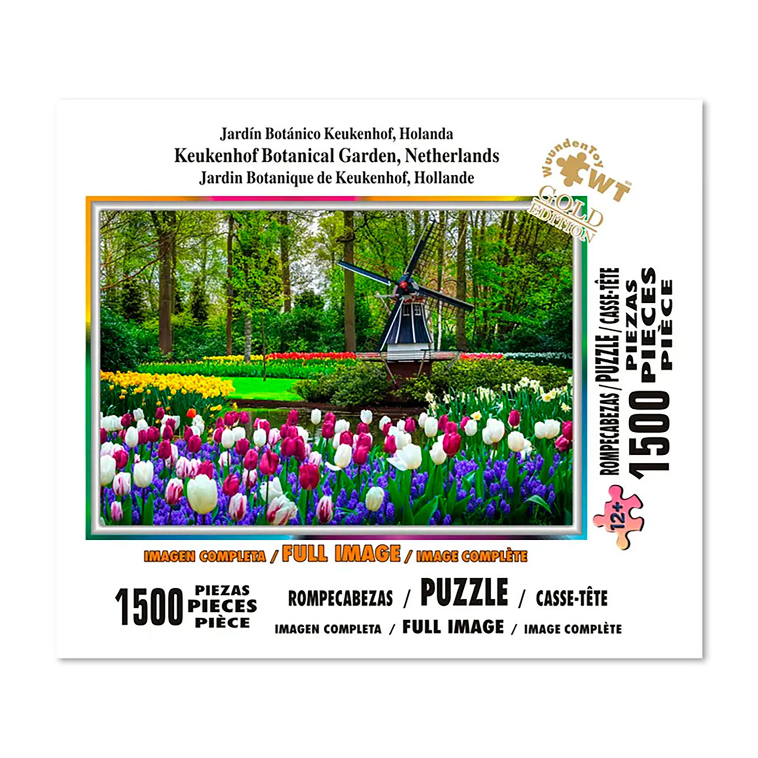 Foto 2 | Rompecabezas Wuundentoy Jardín Botánico Keukenhof Goldedition con 1500 Piezas