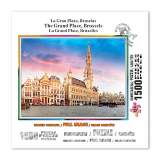 Foto 2 | Rompecabezas Wuundentoy La Gran Plaza Bruselas Premium Edition con 1500 Piezas