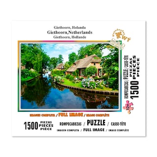 Foto 2 | Rompecabezas Wuundentoy Giethoorn Holanda Gold Edition con 1500 Piezas
