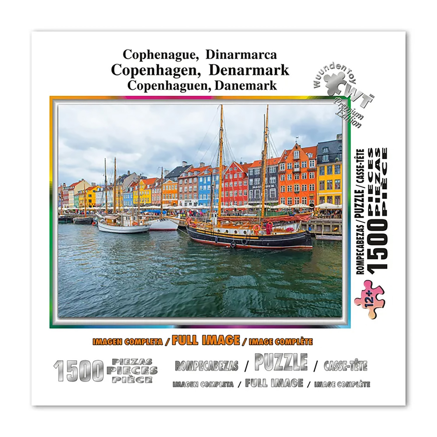 Foto 2 | Rompecabezas Wuundentoy Copenhage Dinamarca Premium Edition de 1500 Piezas