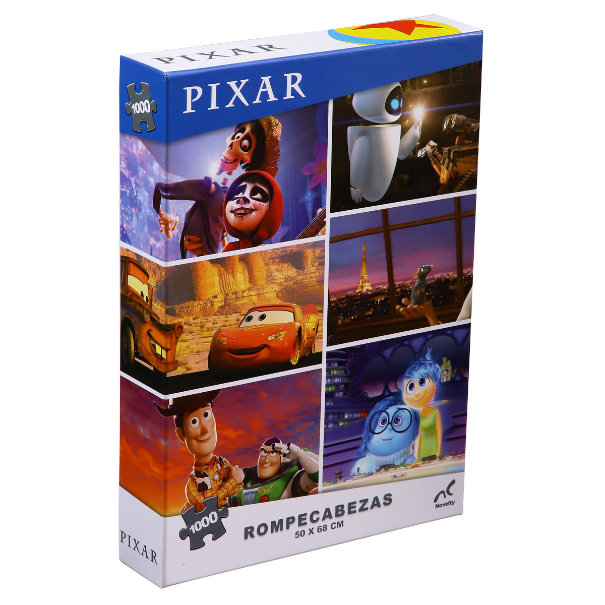 Rompecabezas Coleccionable Pixar Amistades Improbables 1000 Piezas Caja Cartón