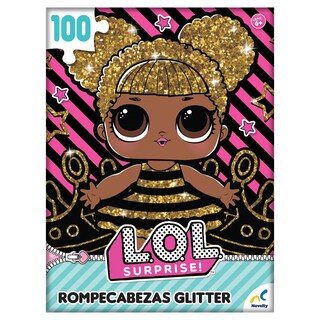 Foto 3 | Rompecabezas Glitter Lol 100 Piezas Caja Cartón