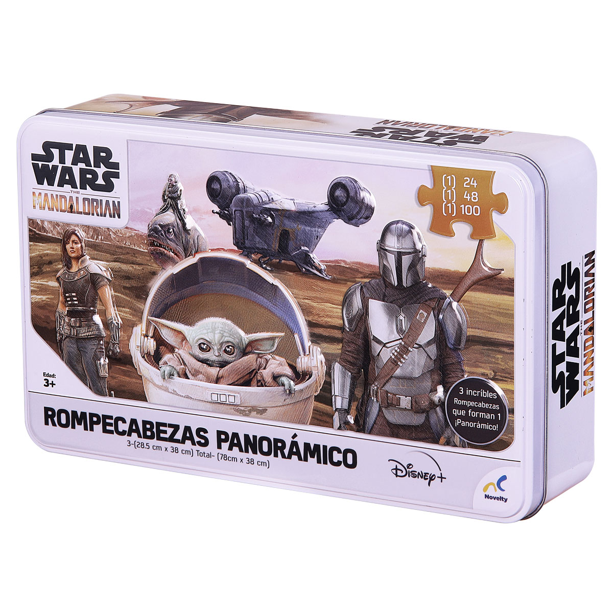 Foto 2 | Rompecabezas Panorámico 3 en 1 Star Wars The Mandalorian