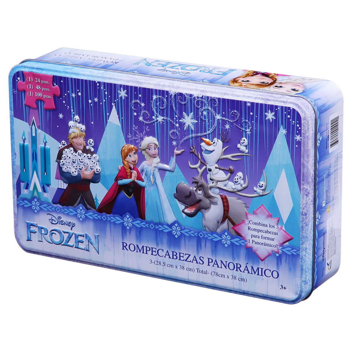 Foto 3 pulgar | Rompecabezas de Frozen Panorámico 3 en 1 Novelty