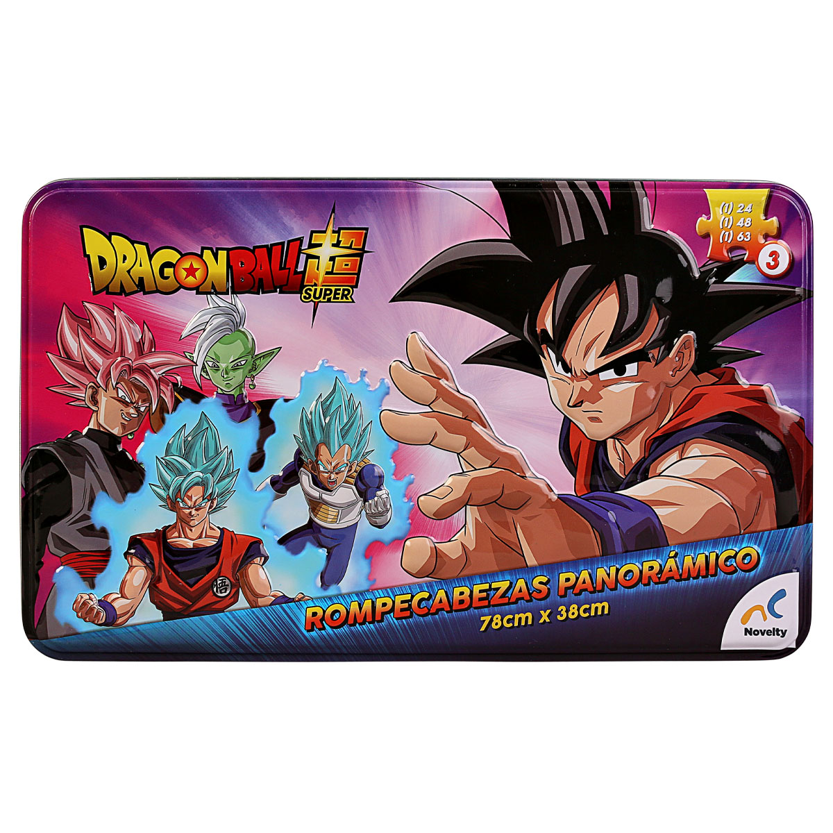 Foto 2 pulgar | Rompecabezas de Dragon Ball Super Panorámico 3 en 1 Novelty