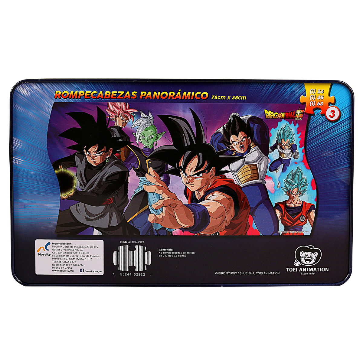 Foto 3 pulgar | Rompecabezas de Dragon Ball Super Panorámico 3 en 1 Novelty