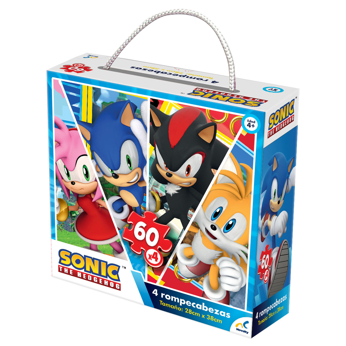 Foto 2 | Rompecabezas 4 en 1 Novelty para Niños de Sonic