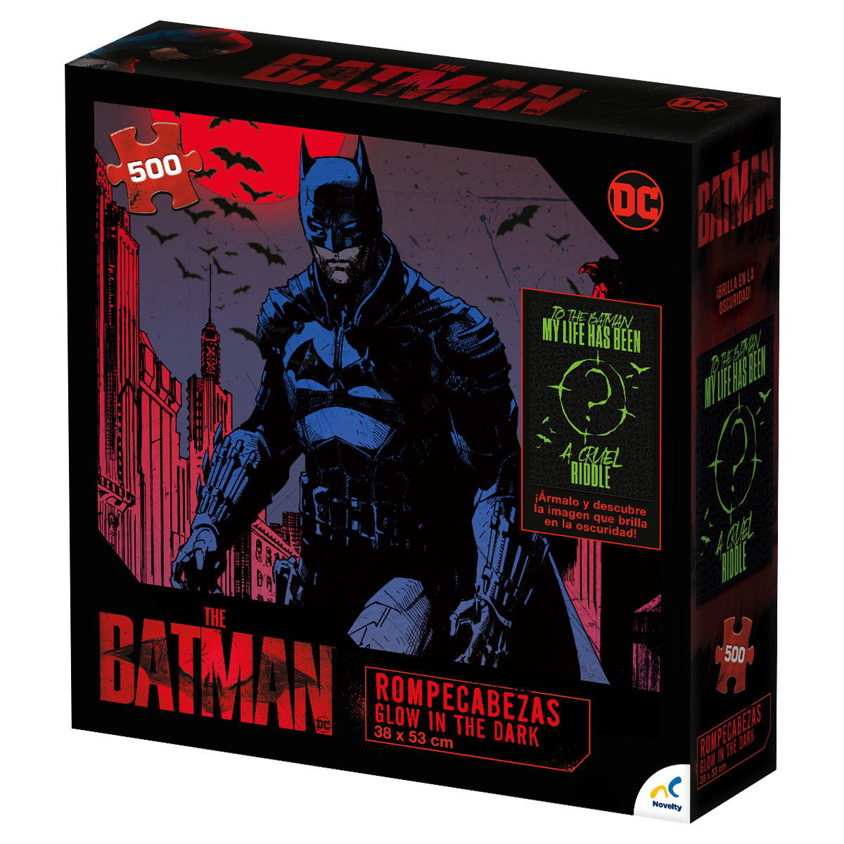 Foto 2 | Rompecabezas de Colección Glow In The Dark Batman de 500 pz