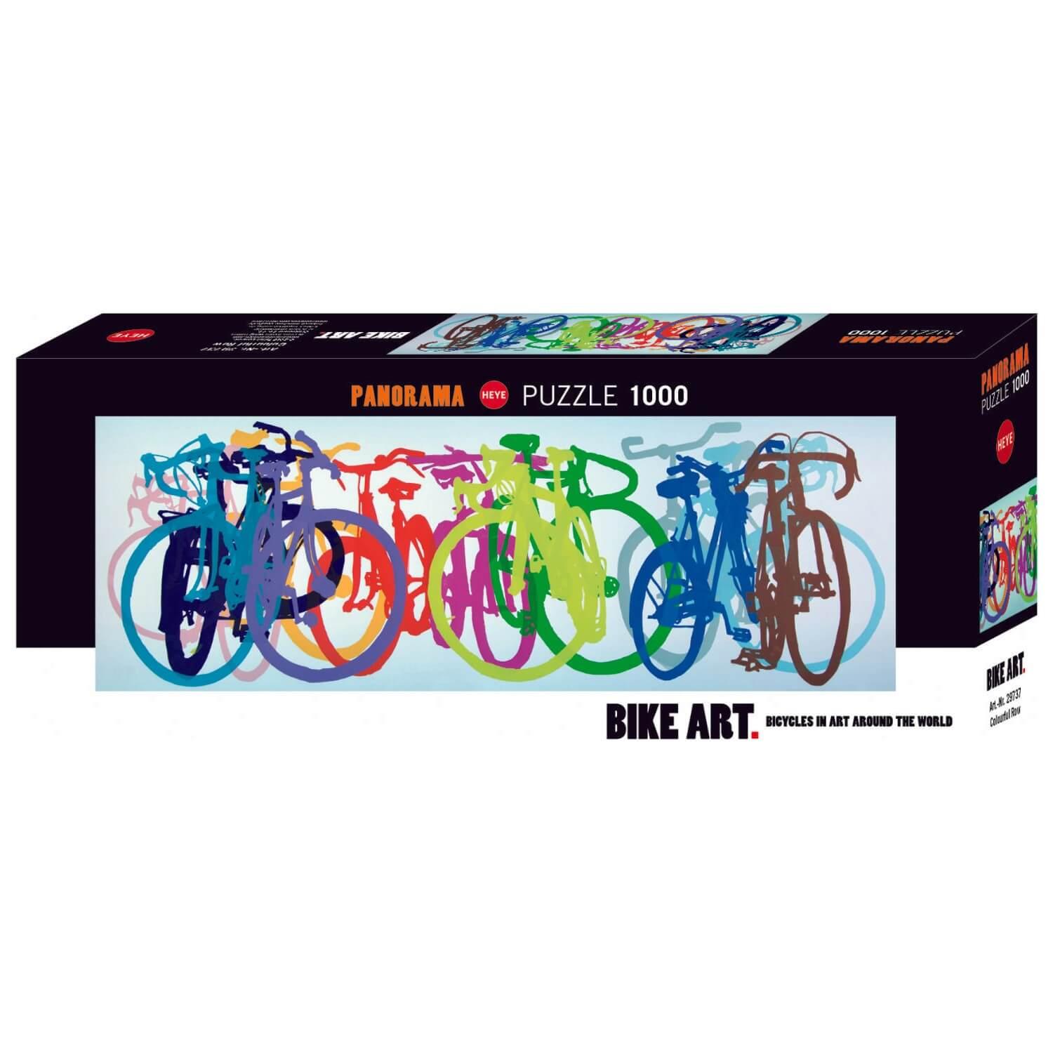 Rompecabezas Ravensburger Bike Art Bicicletas de Color con 1000 Piezas