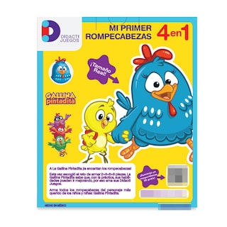 Foto 3 | Rompecabezas 4 en 1 Progresivo Gallina Pintadita Pintadita Didacti 2+4+6+8 Piezas