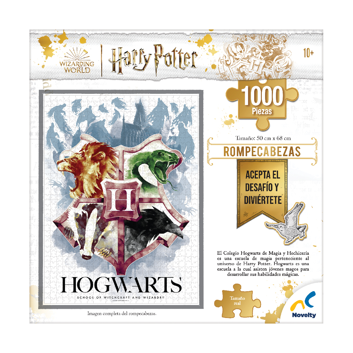 Foto 5 | Rompecabezas de Colección Harry Potter 1000 Piezas Novelty