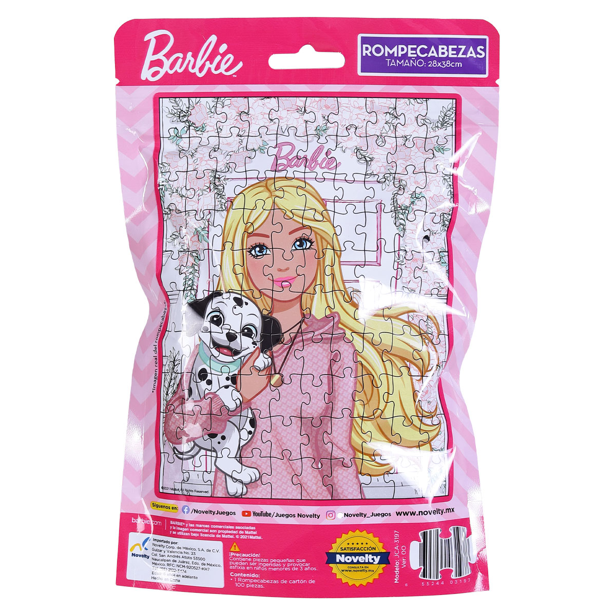 Foto 2 | Rompecabezas en Bolsa Metalizada para Niños de Barbie Novelty Multicolor