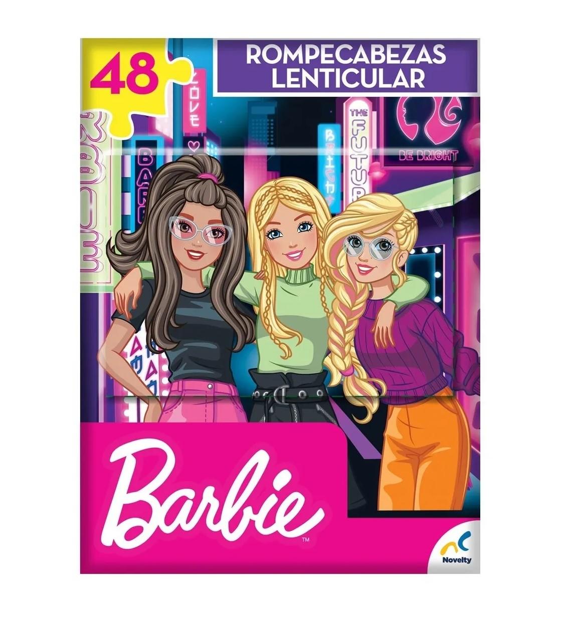 Foto 2 pulgar | Rompecabezas Lenticular Barbie con 48 Piezas Caja Cartón Novelty Multicolor