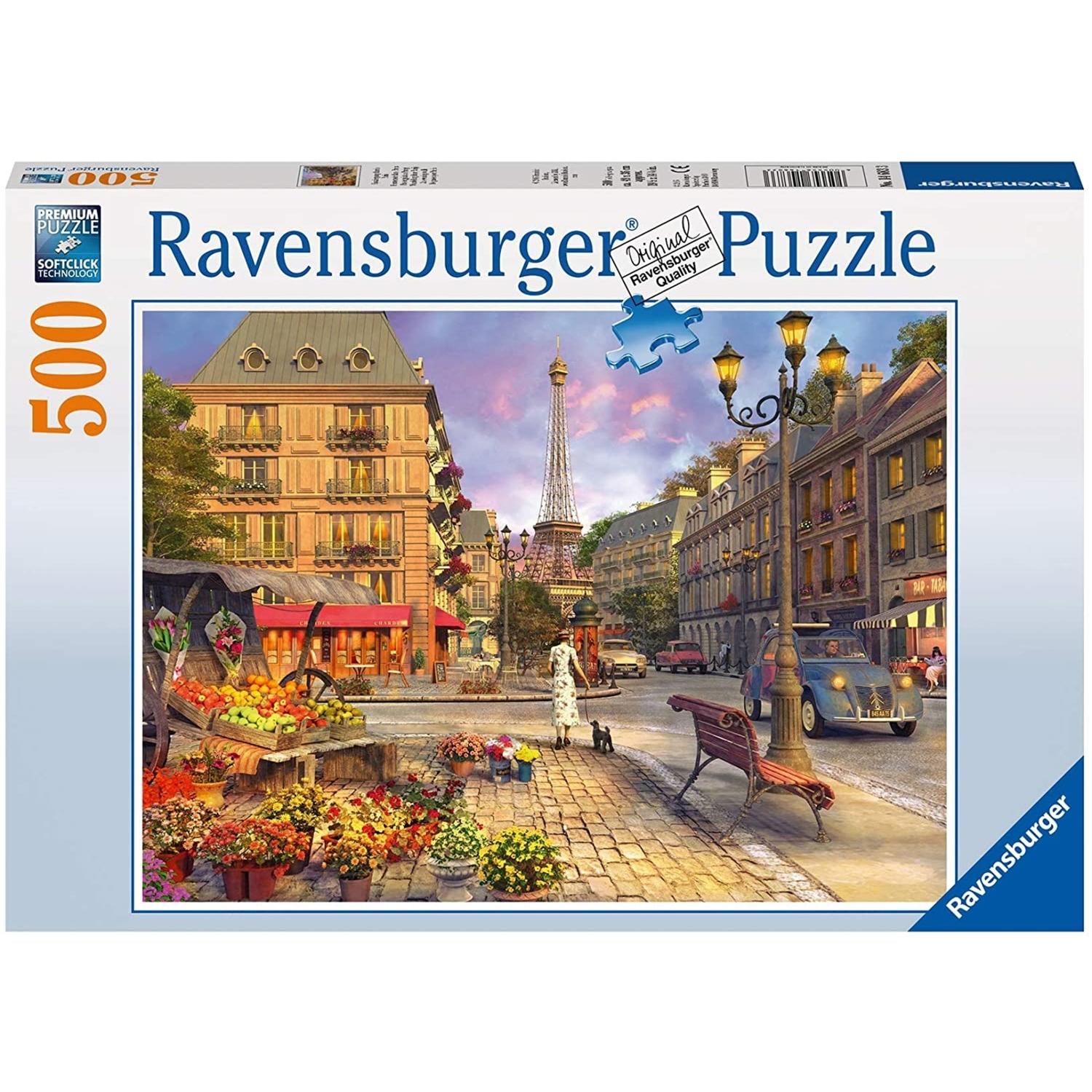 Foto 2 pulgar | Rompecabezas de Paseo en Paris con 500 Piezas Ravensburger