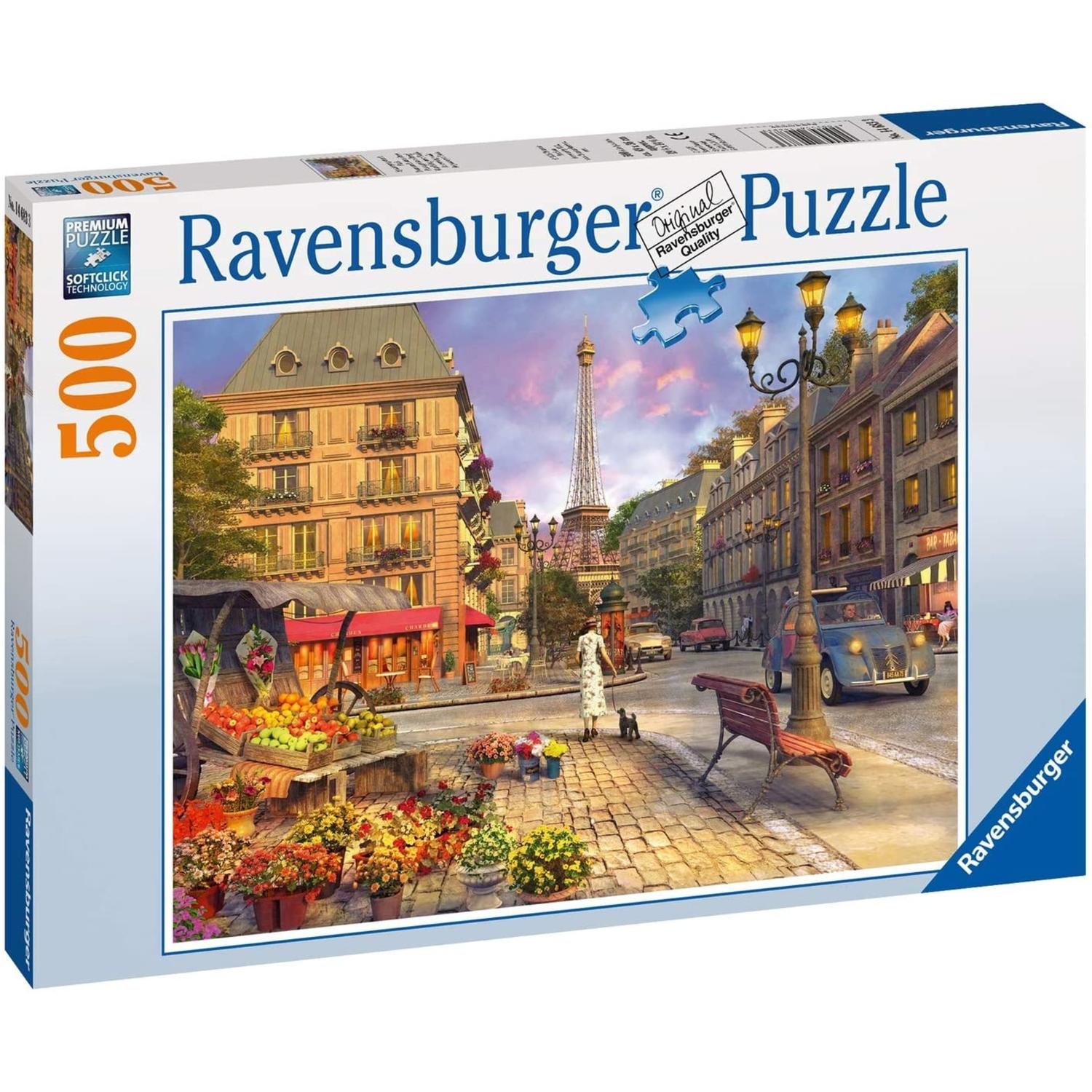 Foto 3 pulgar | Rompecabezas de Paseo en Paris con 500 Piezas Ravensburger