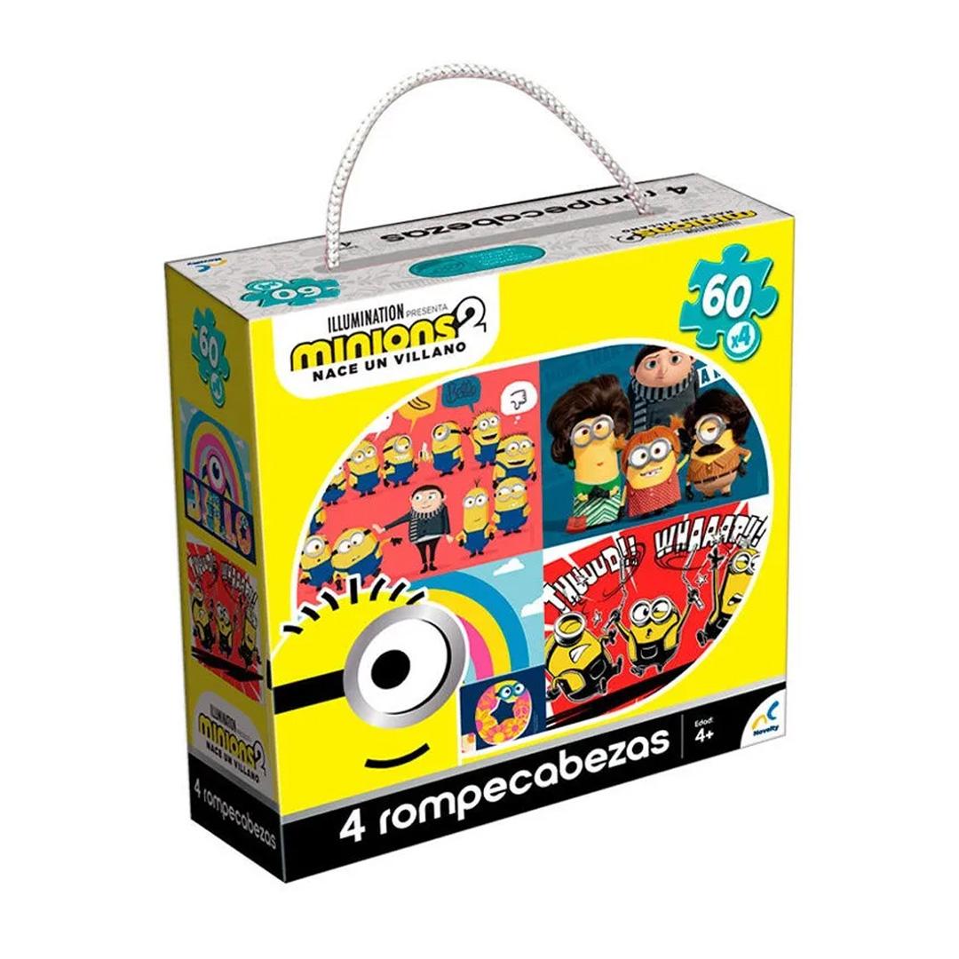 Rompecabezas 4 en 1 Minions 2 60 pz