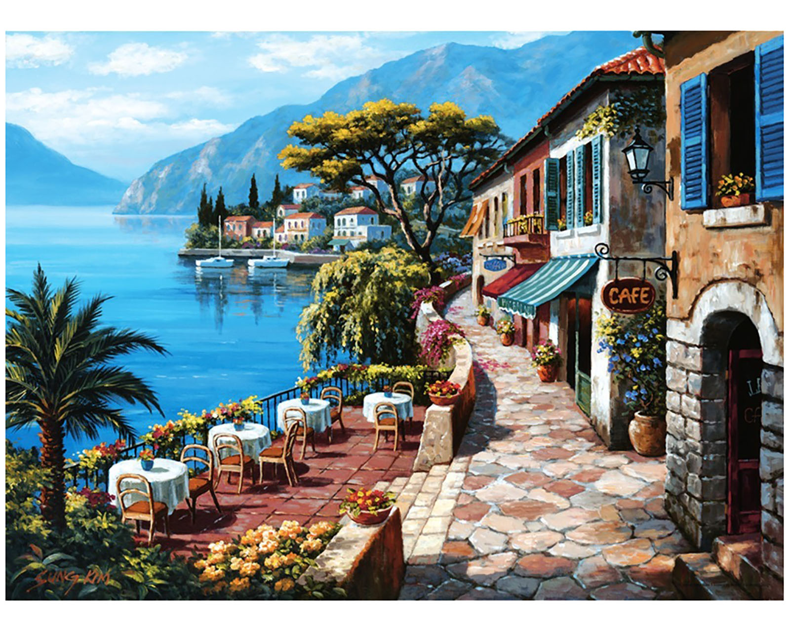 Foto 2 | Rompecabezas Sung Kim: Vista Desde El Café