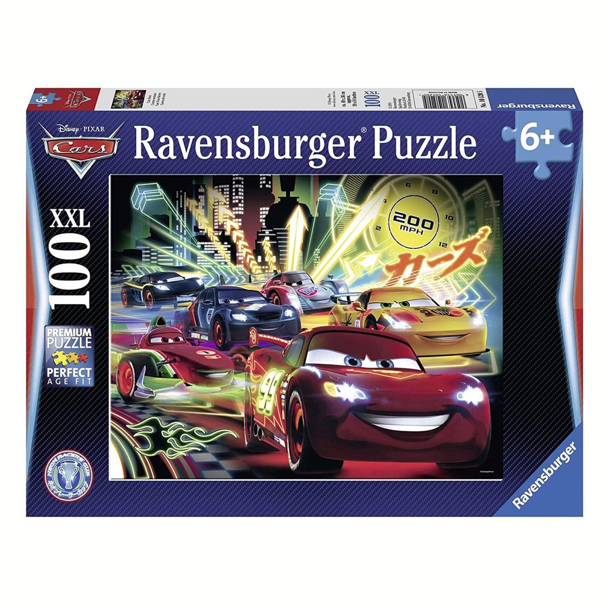 Foto 2 pulgar | Rompecabezas Cars Neon Pixar 100 pz Ravensburger