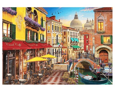 Foto 2 | Rompecabezas Anatolian David Maclean: Café en Venecia