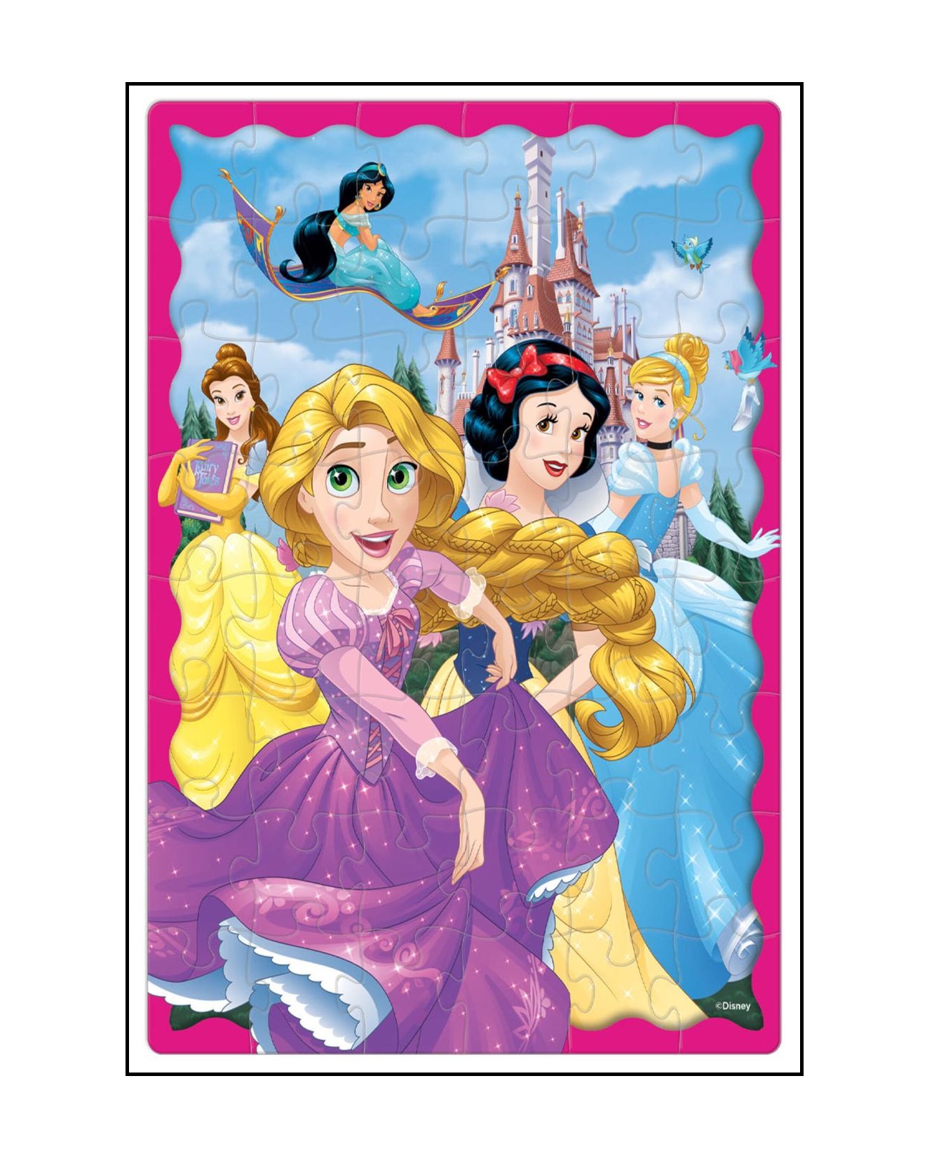 Foto 3 pulgar | Rompecabezas Lenticular Novelty Disney Princesas con 48 Piezas Caja Cartón