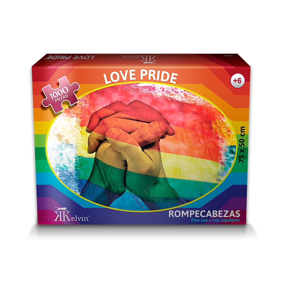 Foto 4 pulgar | Rompecabezas Grande Kelvin Love Pride 1000 Piezas