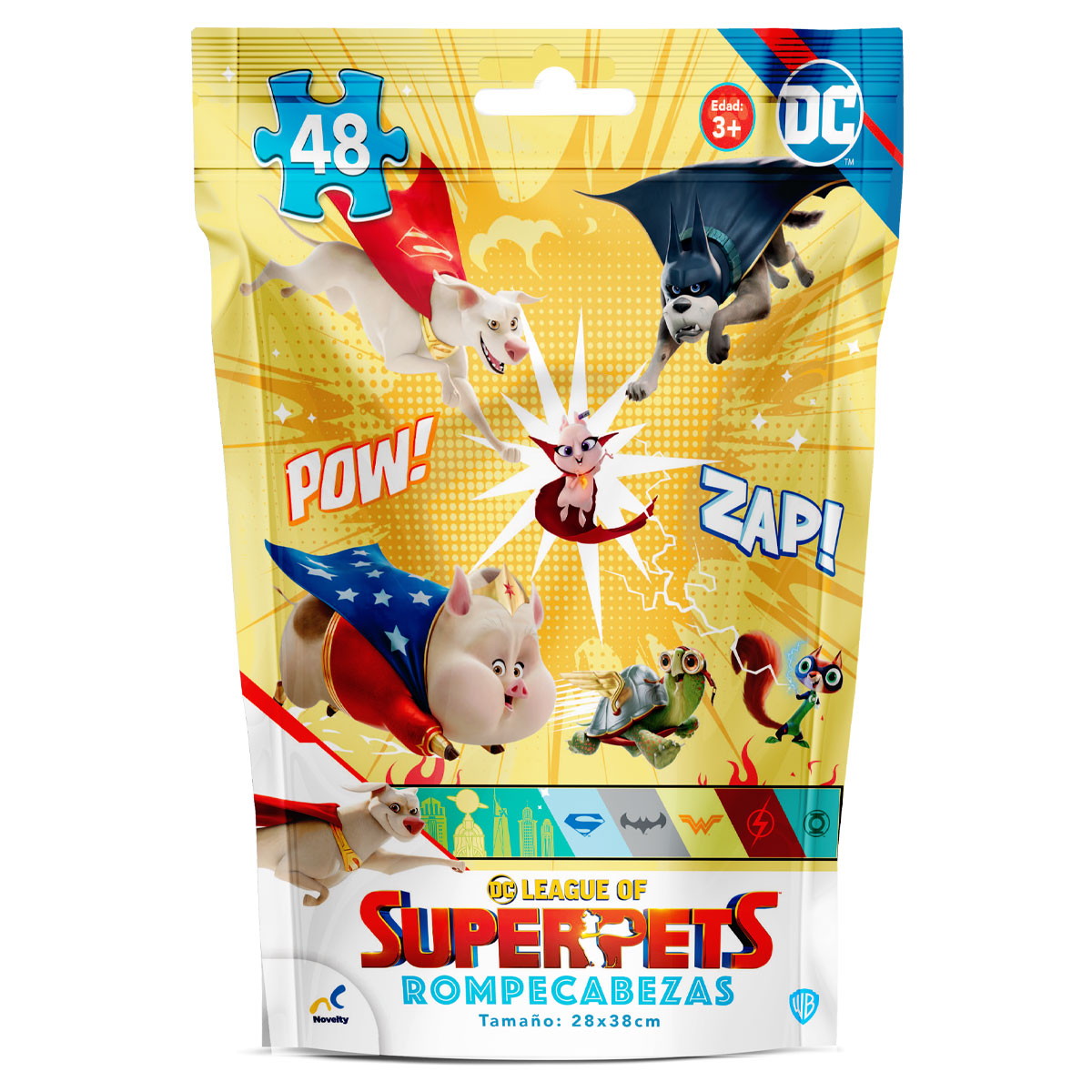 Foto 2 pulgar | Rompecabezas En Bolsa Metalizada Para Niños De Dc Super Pets