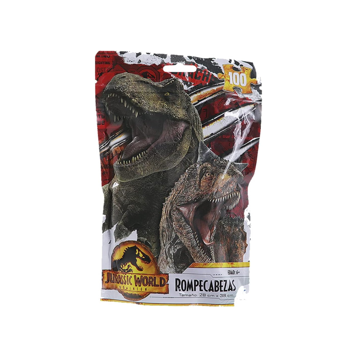 Foto 5 pulgar | Rompecabezas En Bolsa Metalizada Para Niños De Jurassic