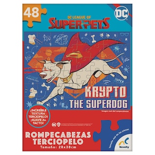 Foto 3 | Rompecabezas Con Terciopelo De Dc Super Pets - Novelty