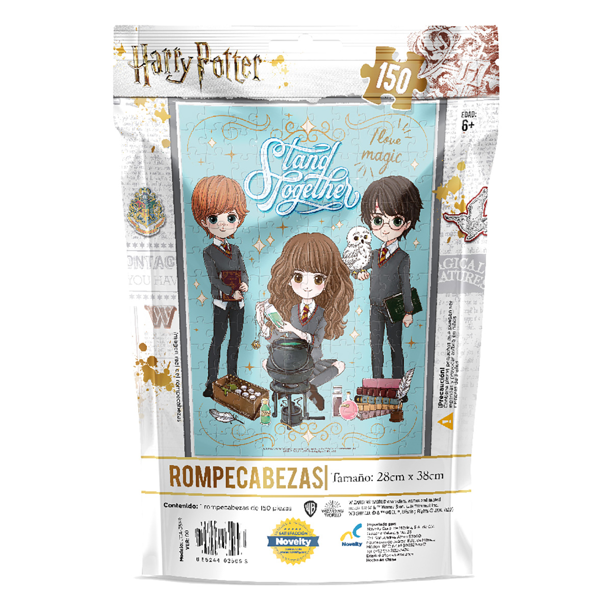 Foto 3 pulgar | Rompecabezas En Bolsa Metalizada Para Niños De Harry Potter Novelty