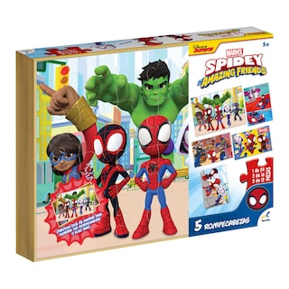 Foto 1 | Rompecabezas 5 En 1 Para Niños Spidey Madera - Novelty
