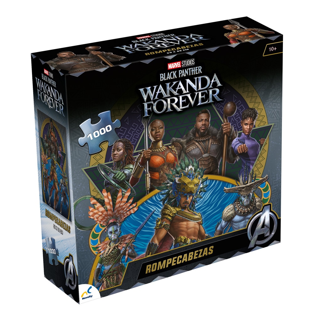 Rompecabezas Coleccionable Black Panther 2 De 1000 Piezas Novelty $100