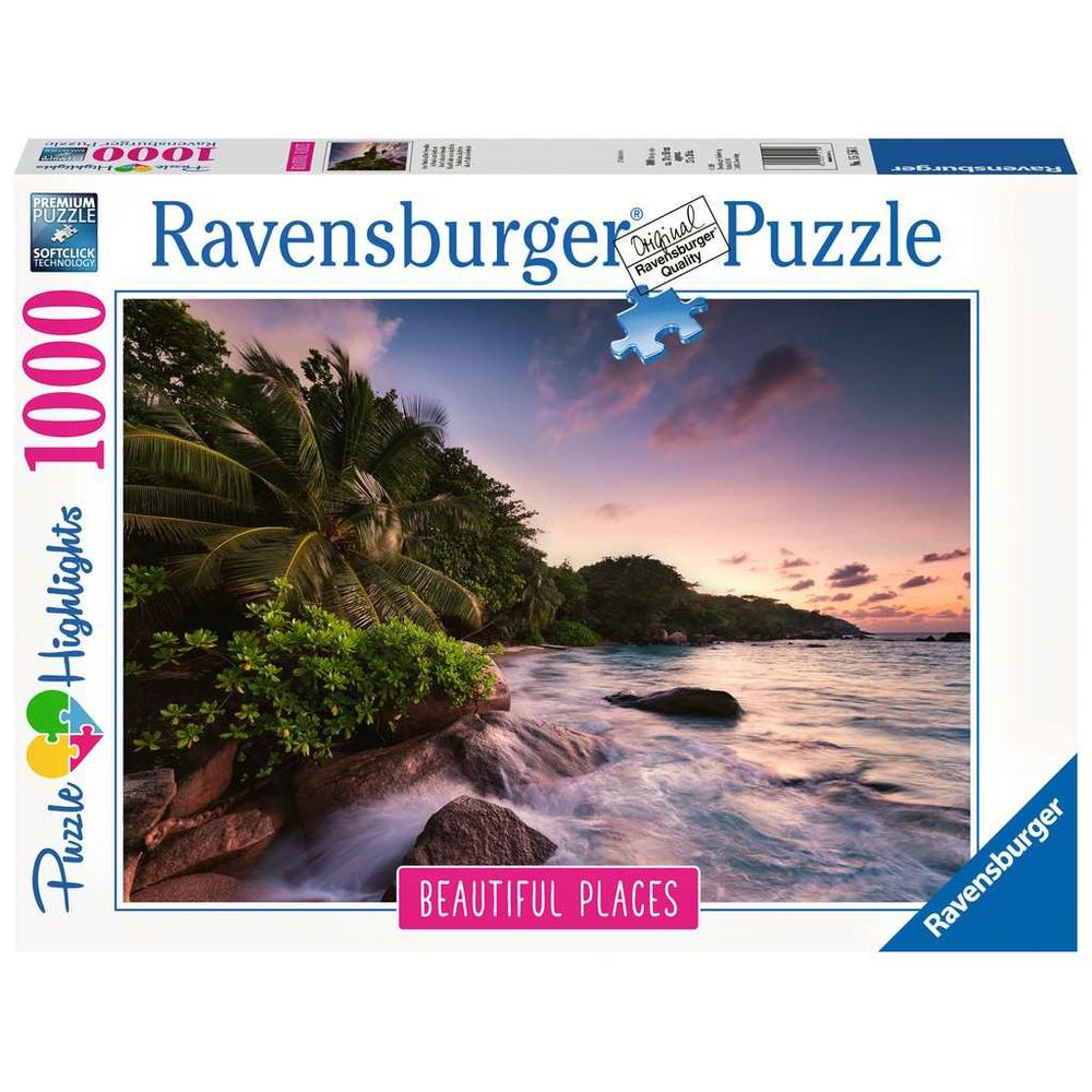 Foto 2 pulgar | Rompecabezas Ravensburger ISLA DE PRASLIN EN SEYCHELLES 1000 PZAS