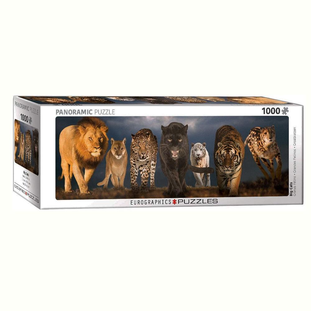 Rompecabezas Eurographics Big Cats Panorámico 1000 PZAS