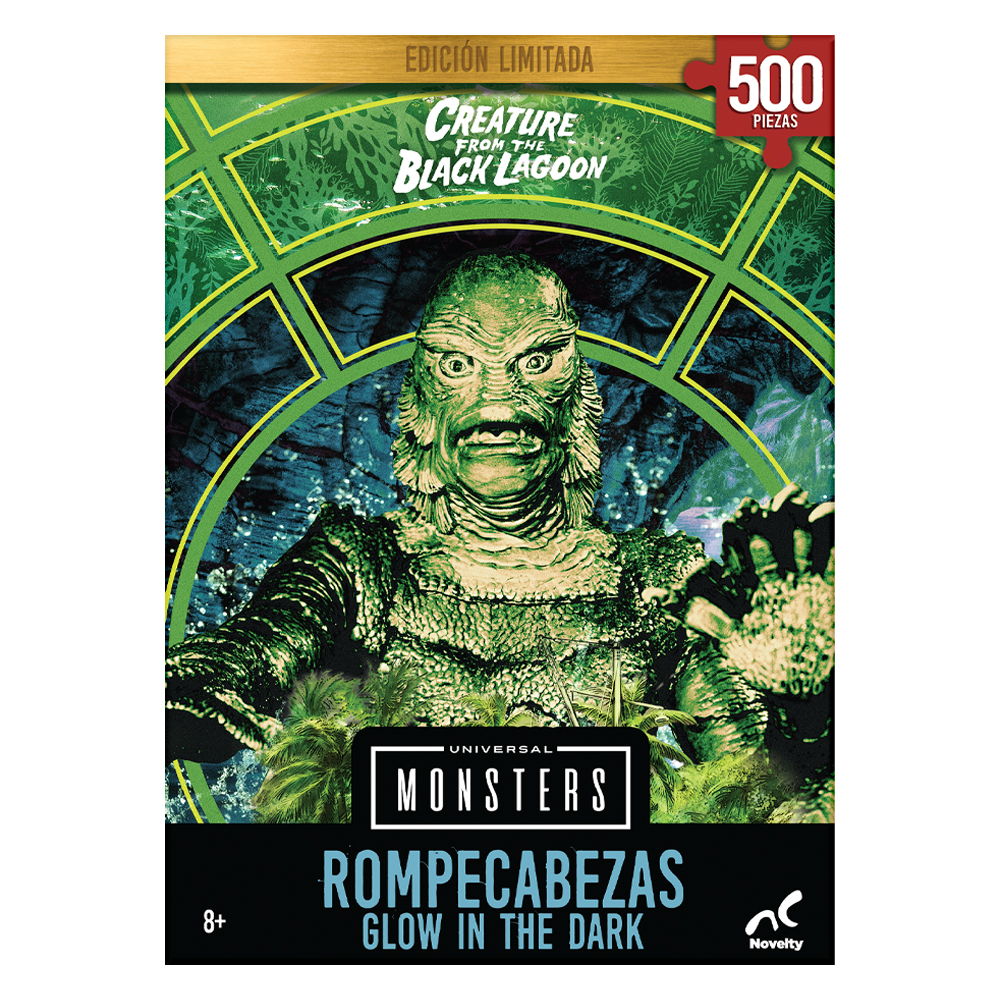 Rompecabezas Novelty JCA-4033 Laguna Negra 500 PZAS Brilla en La Oscuridad