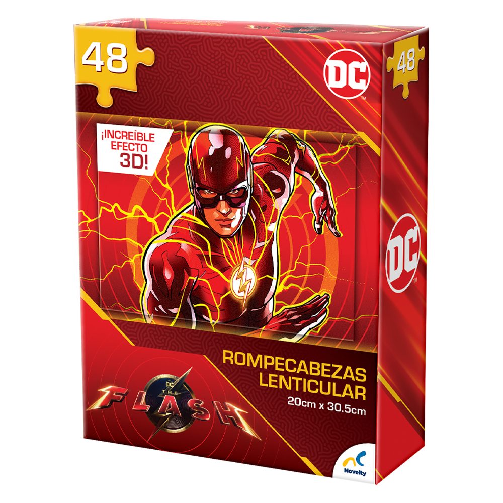 Foto 3 | Rompecabezas Lenticular Novelty The Flash 48 Piezas