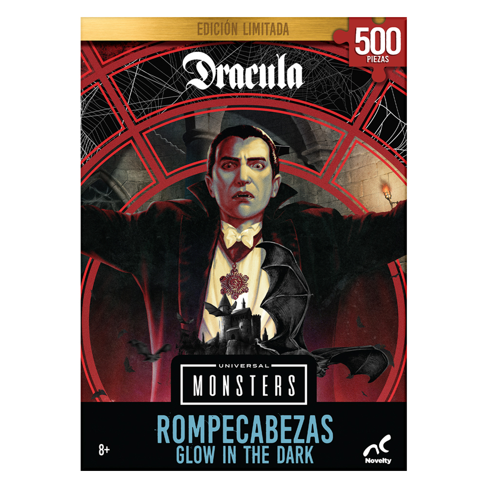 Foto 2 pulgar | Rompecabezas Brilla en Oscuridad Novelty Drácula 500 Piezas