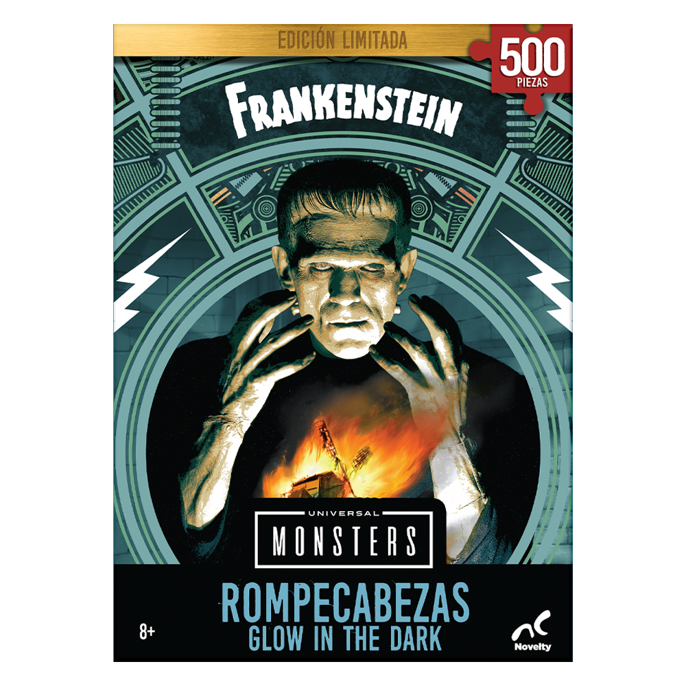 Foto 2 pulgar | Rompecabezas Brilla en Oscuridad Novelty Frankenstein 500 Piezas