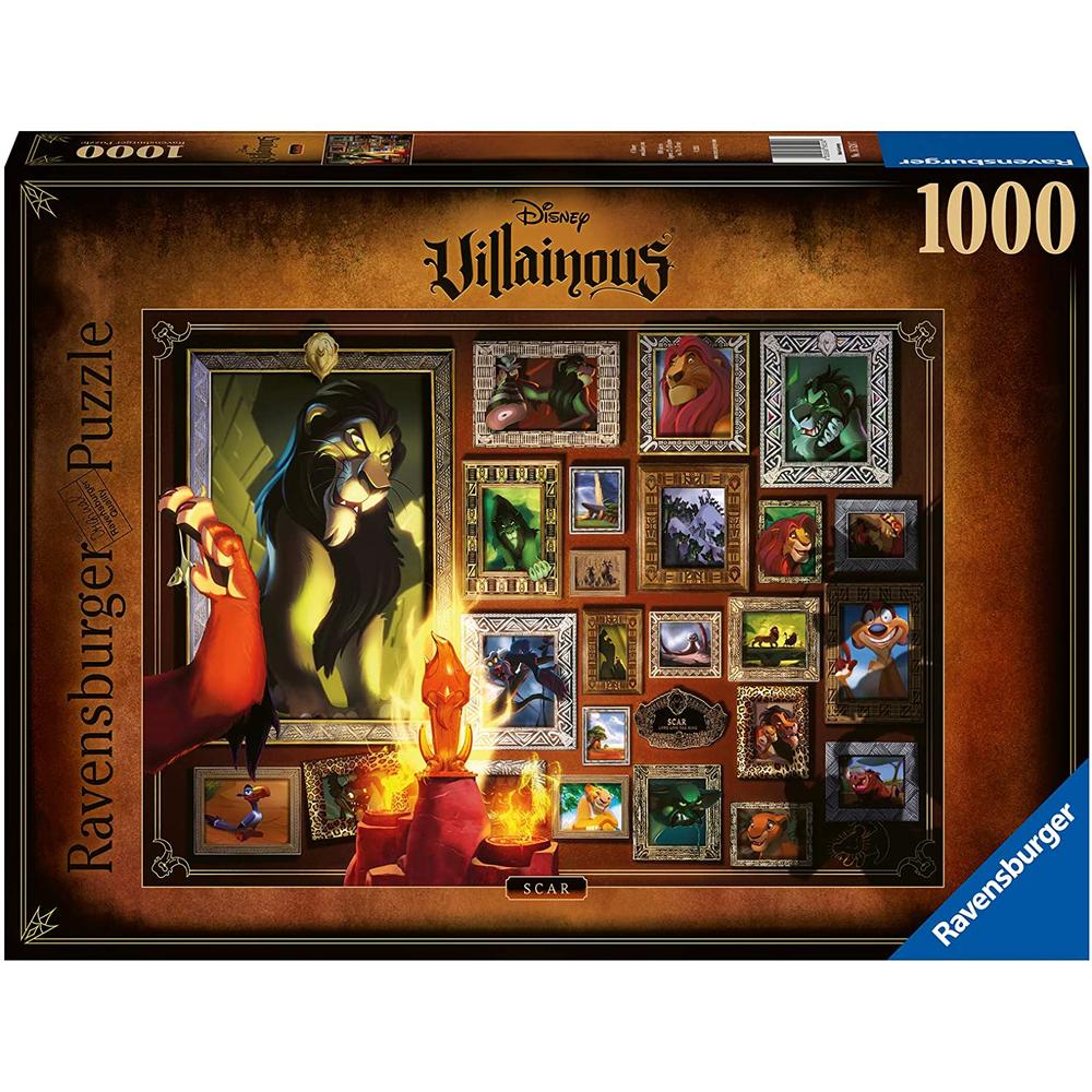 Foto 2 pulgar | Rompecabezas Ravensburger Disney Villanos Scar 1000 Piezas